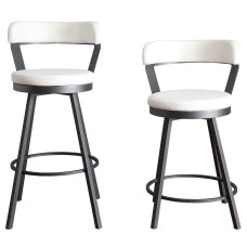 Cortez Swivel Bar Stools - White